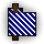 Large Blue Striped Cloth